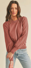 Load image into Gallery viewer, Classic Stripe Texture Pullover
