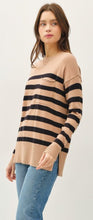 Load image into Gallery viewer, Lightweight Oversized Striped Sweater
