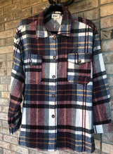 Load image into Gallery viewer, Textured Plaid Shacket
