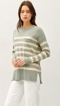 Load image into Gallery viewer, Lightweight Oversized Striped Sweater
