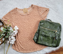 Load image into Gallery viewer, Leopard burnout top
