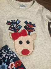 Load image into Gallery viewer, Appliqué Rudolph with Distressed Pant
