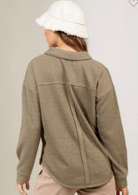 Load image into Gallery viewer, Button Down Knit Top with Collared Neck

